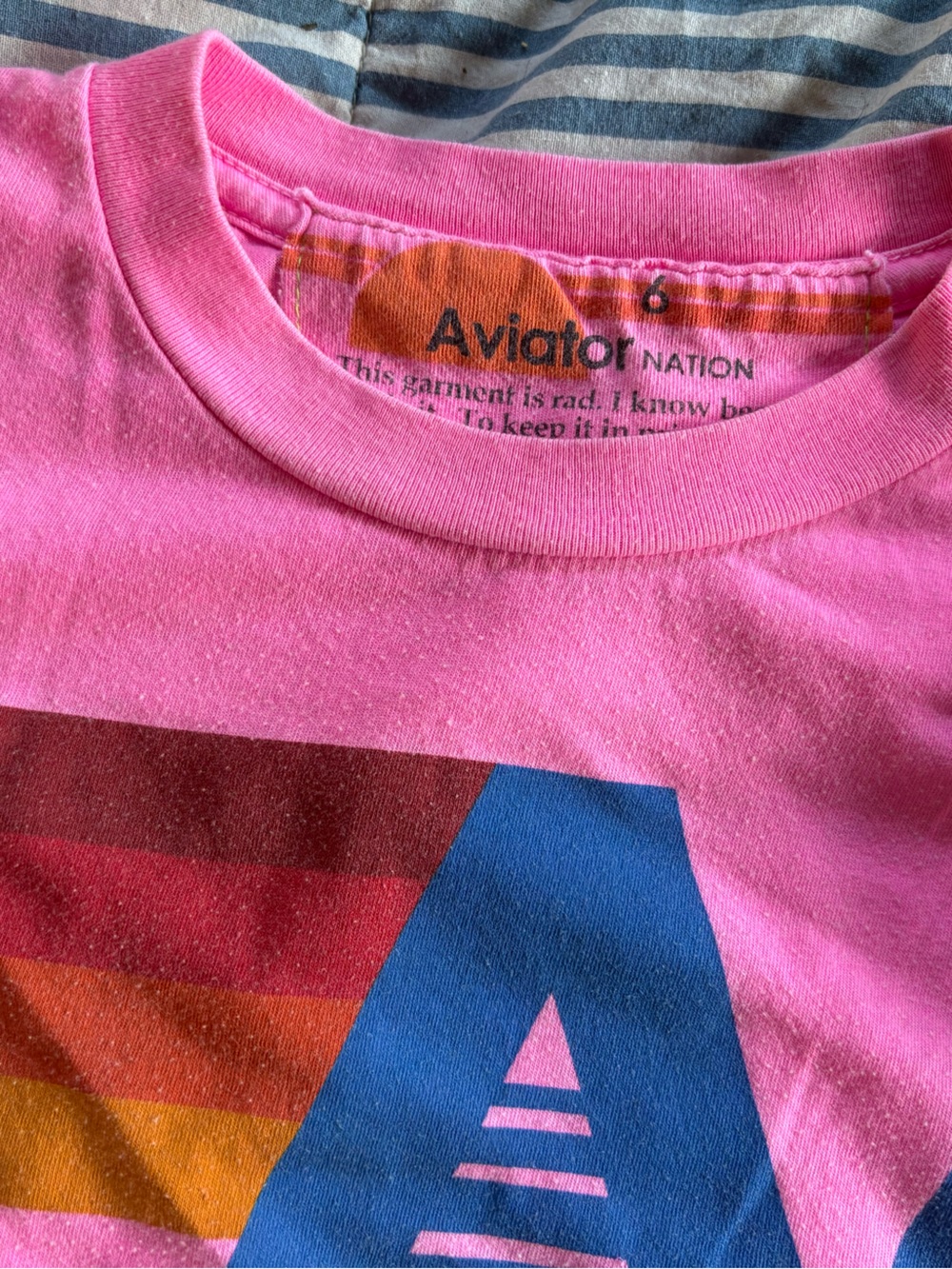 Girls Size 6 Aviator Nation T Shirts - Picture 2 of 5